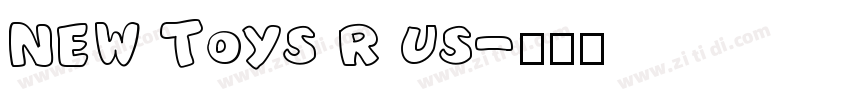 New Toys R Us字体转换